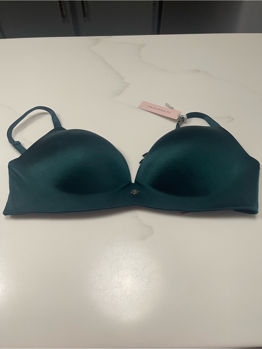 Victoria's Secret So obsessed no wire push up bra deep green